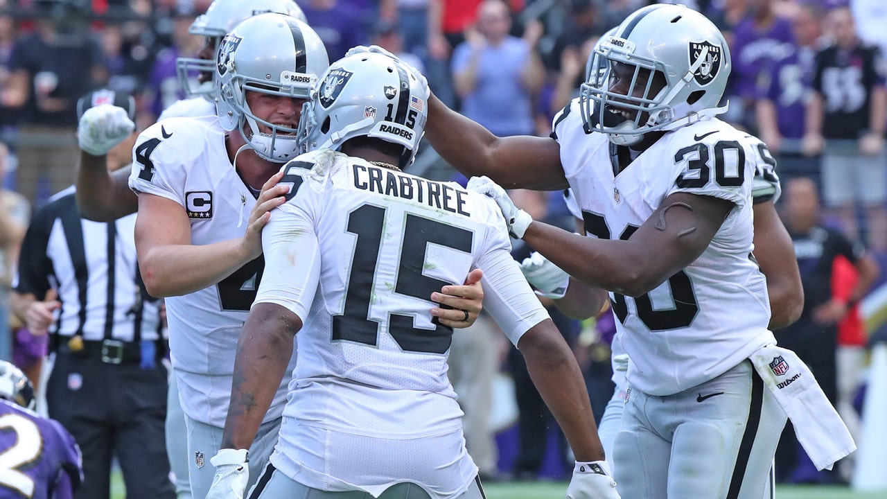Crabtree emerging as Raiders' top target heading into Chargers matchup